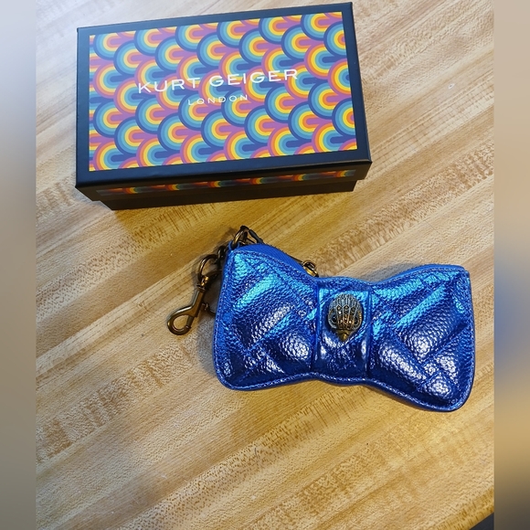 Kurt Geiger Handbags - Kurt Geiger Quilted Bow Bagcharm/Pouch